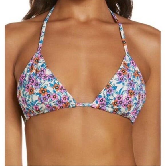 Frankie's Bikinis Other - FRANKIES BIKINIS Gabe Floral Bikini Top In Flower Farm size small NWOT